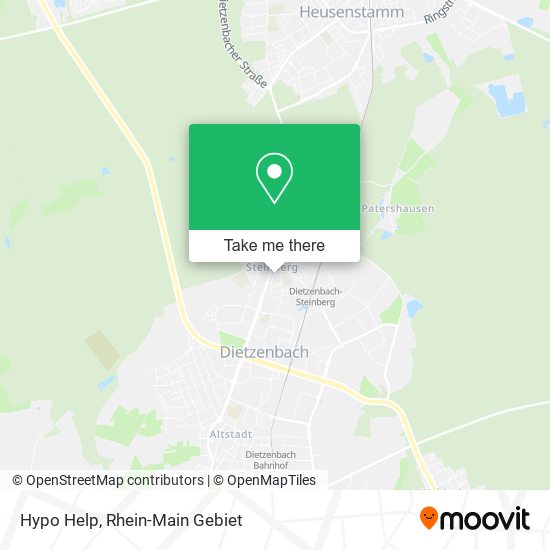 Hypo Help map