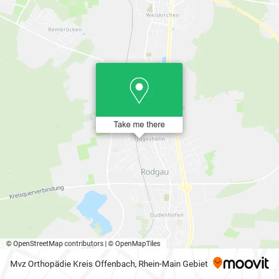 Карта Mvz Orthopädie Kreis Offenbach