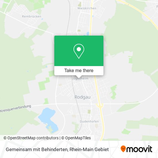 Карта Gemeinsam mit Behinderten