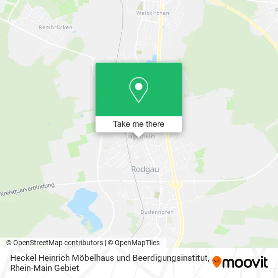 Карта Heckel Heinrich Möbelhaus und Beerdigungsinstitut