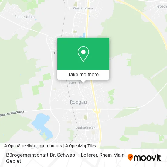 Карта Bürogemeinschaft Dr. Schwab + Loferer