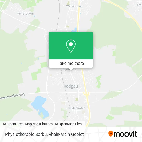 Карта Physiotherapie Sarbu