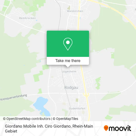 Карта Giordano Mobile Inh. Ciro Giordano