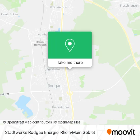 Карта Stadtwerke Rodgau Energie