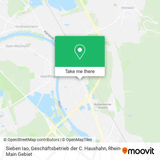 Карта Sieben Iao, Geschäftsbetrieb der C. Haushahn