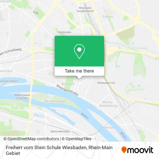Карта Freiherr vom Stein Schule Wiesbaden