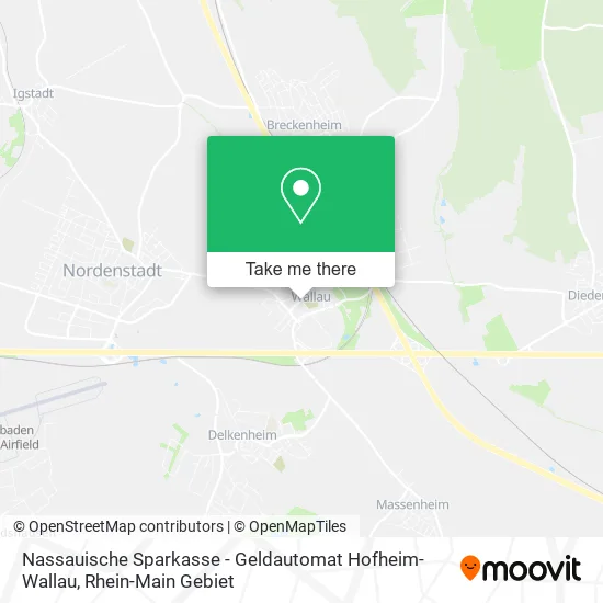 Карта Nassauische Sparkasse - Geldautomat Hofheim-Wallau