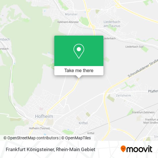 Frankfurt Königsteiner map