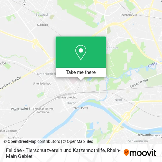Карта Felidae - Tierschutzverein und Katzennothilfe