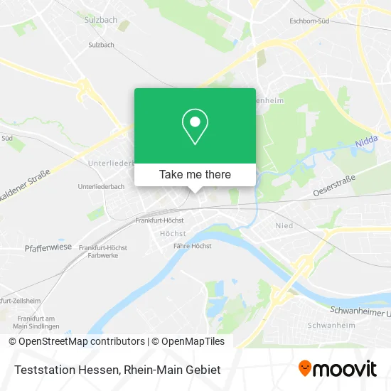 Карта Teststation Hessen