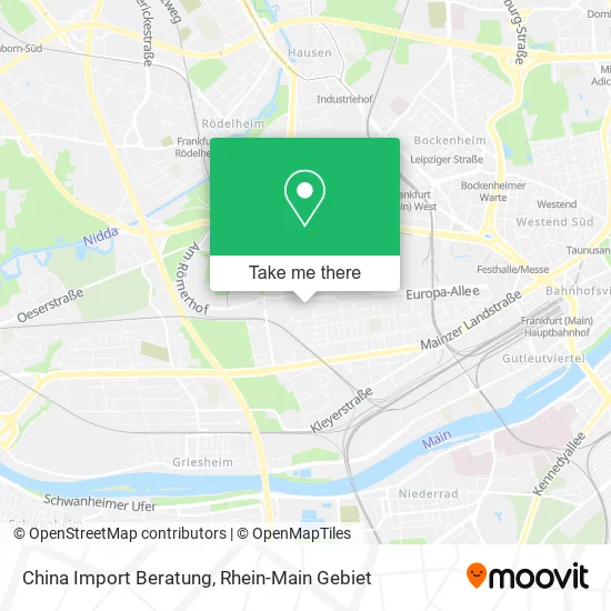 Карта China Import Beratung