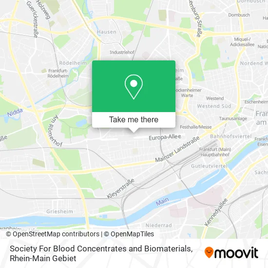 Карта Society For Blood Concentrates and Biomaterials