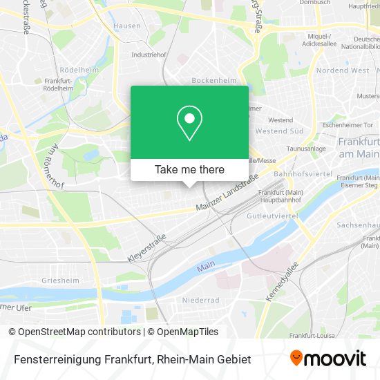 Fensterreinigung Frankfurt map