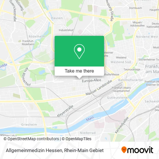 Карта Allgemeinmedizin Hessen