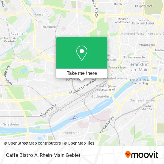Карта Caffe Bistro A