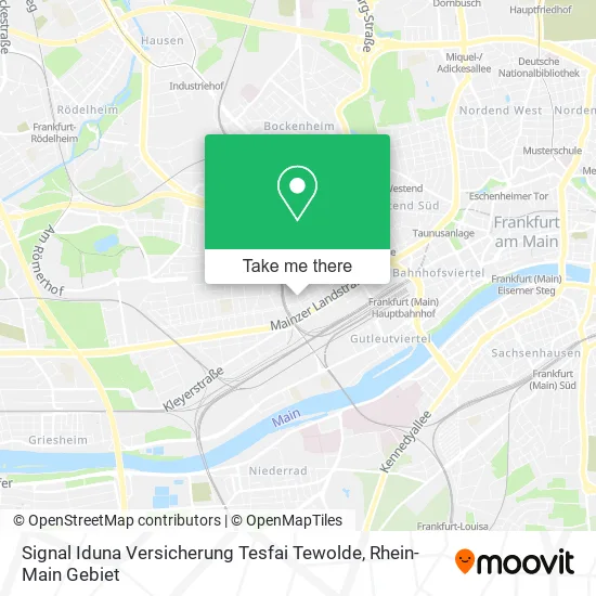 Карта Signal Iduna Versicherung Tesfai Tewolde