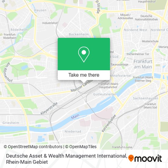 Deutsche Asset & Wealth Management International map