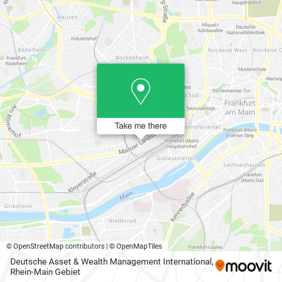 Карта Deutsche Asset & Wealth Management International