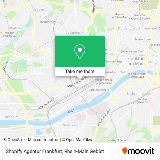 Shopify Agentur Frankfurt map