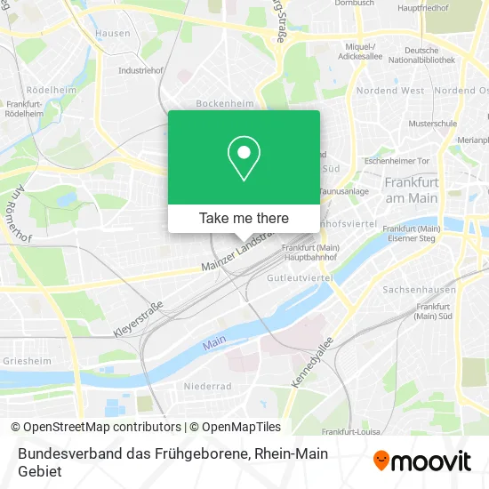 Карта Bundesverband das Frühgeborene
