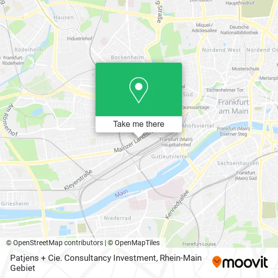 Карта Patjens + Cie. Consultancy Investment