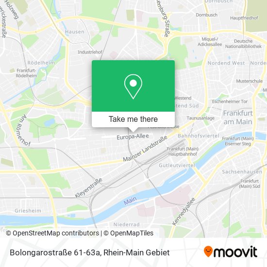 Карта Bolongarostraße 61-63a