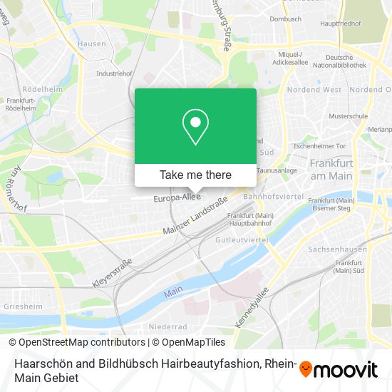 Haarschön and Bildhübsch Hairbeautyfashion map