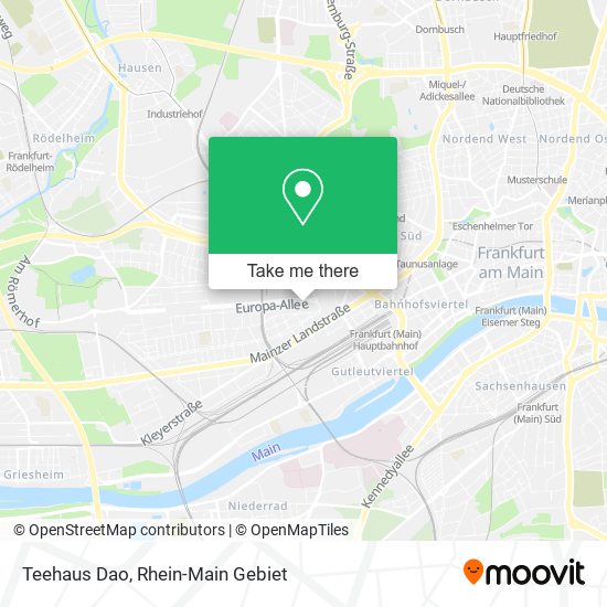 Teehaus Dao map