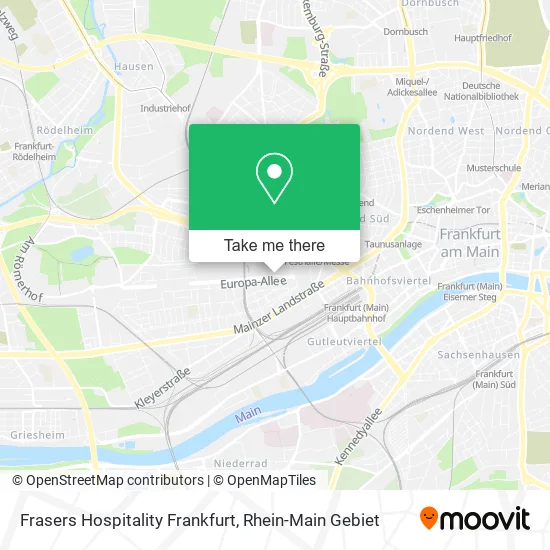 Карта Frasers Hospitality Frankfurt