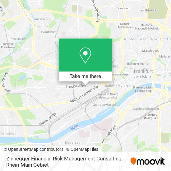 Карта Zinnegger Financial Risk Management Consulting