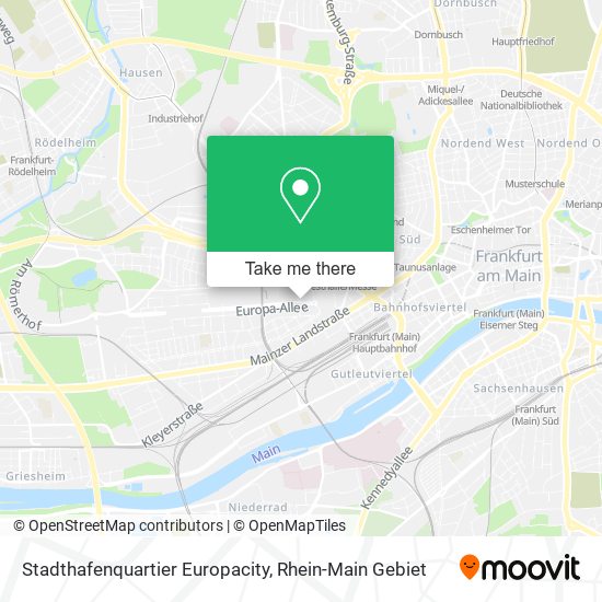 Карта Stadthafenquartier Europacity