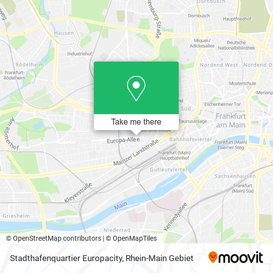 Stadthafenquartier Europacity map