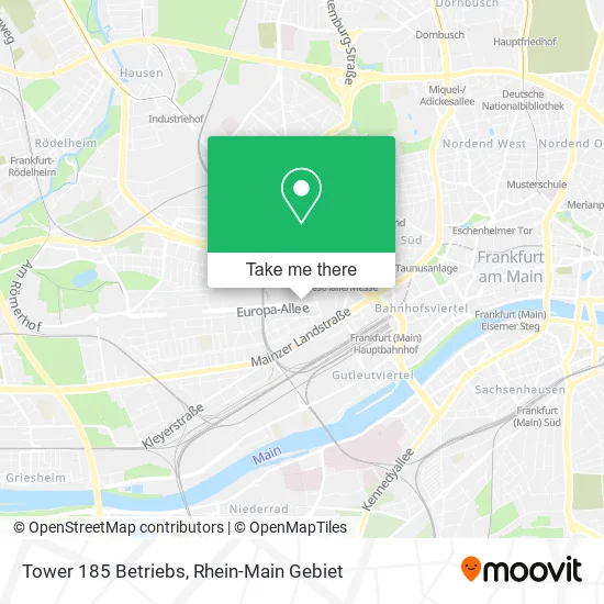 Карта Tower 185 Betriebs