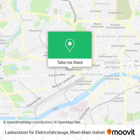 Карта Ladestation für Elektrofahrzeuge