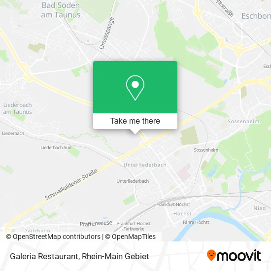Карта Galeria Restaurant