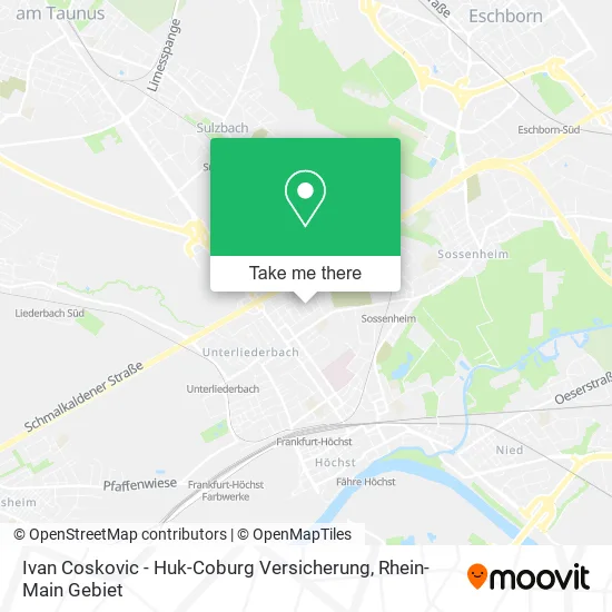 Карта Ivan Coskovic - Huk-Coburg Versicherung
