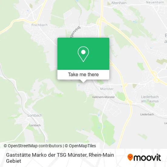 Карта Gaststätte Marko der TSG Münster