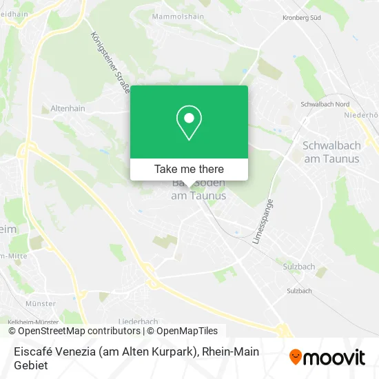 Карта Eiscafé Venezia (am Alten Kurpark)