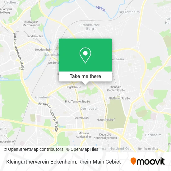Карта Kleingärtnerverein-Eckenheim