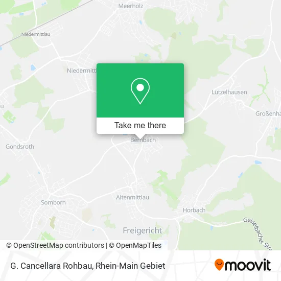 Карта G. Cancellara Rohbau