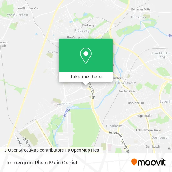 Immergrün map