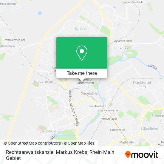 Rechtsanwaltskanzlei Markus Krebs map