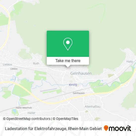 Карта Ladestation für Elektrofahrzeuge