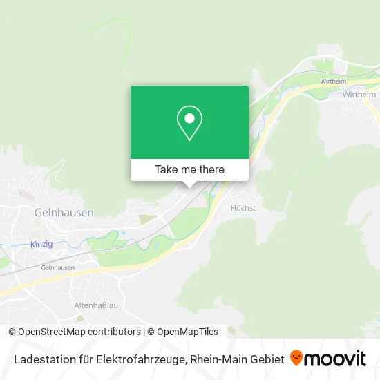 Карта Ladestation für Elektrofahrzeuge