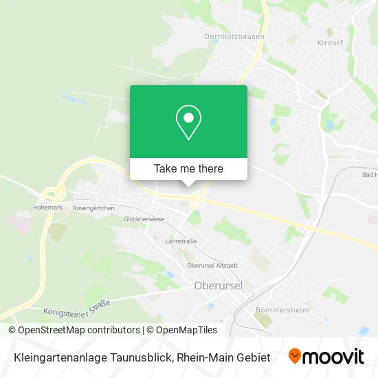 Kleingartenanlage Taunusblick map