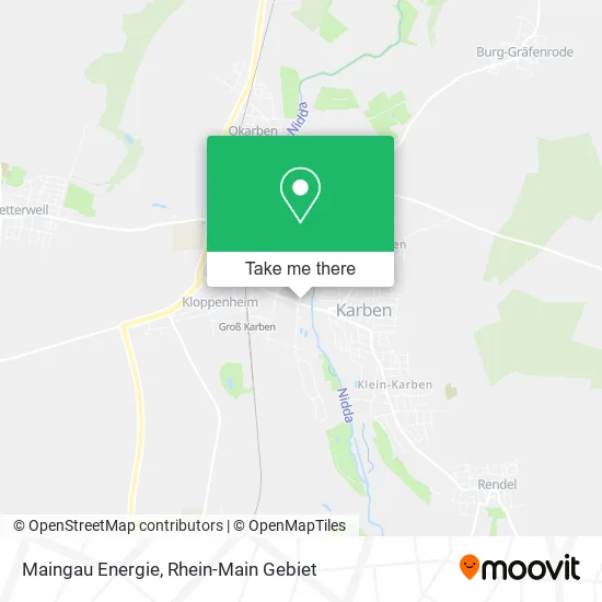 Карта Maingau Energie