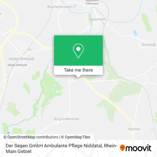 Карта Der Segen GmbH Ambulante Pflege Niddatal