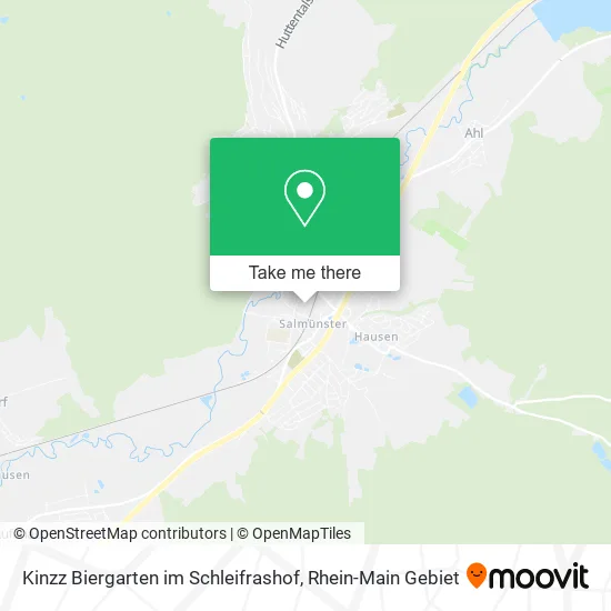 Карта Kinzz Biergarten im Schleifrashof