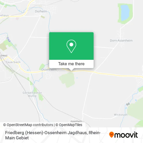 Карта Friedberg (Hessen)-Ossenheim Jagdhaus