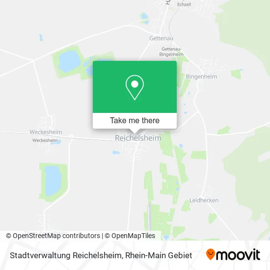 Карта Stadtverwaltung Reichelsheim